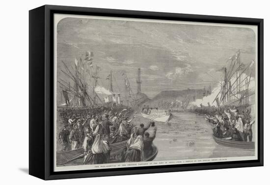 The War, Arrival of the Emperor Napoleon at the Port of Genoa-Richard Principal Leitch-Framed Premier Image Canvas