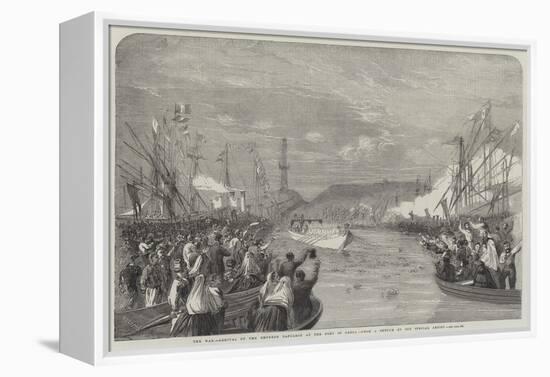 The War, Arrival of the Emperor Napoleon at the Port of Genoa-Richard Principal Leitch-Framed Premier Image Canvas