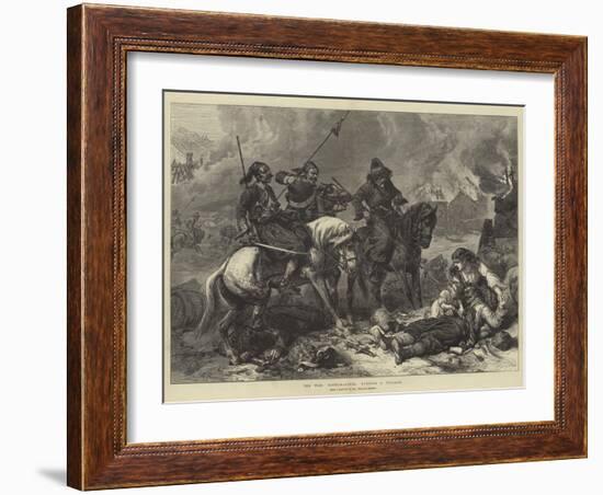 The War, Bashi-Bazouks Burning a Village-Alfred William Hunt-Framed Giclee Print