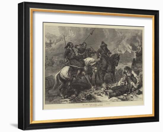 The War, Bashi-Bazouks Burning a Village-Alfred William Hunt-Framed Giclee Print