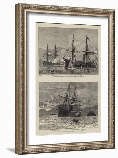 The War Between Chili and, Peru-William Edward Atkins-Framed Giclee Print