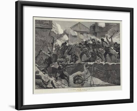 The War Between Servia and Bulgaria, the Fight at Pirot-Richard Caton Woodville II-Framed Giclee Print