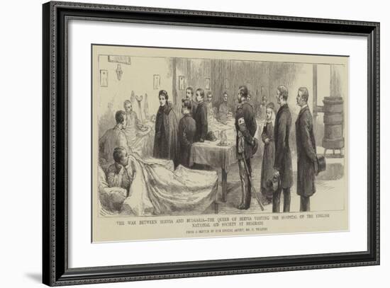 The War Between Servia and Bulgaria-Frederic Villiers-Framed Giclee Print