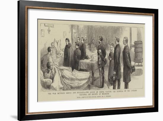 The War Between Servia and Bulgaria-Frederic Villiers-Framed Giclee Print