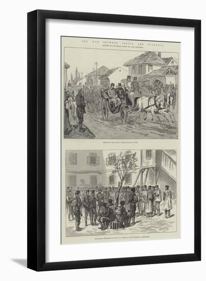 The War Between Servia and Bulgaria-Johann Nepomuk Schonberg-Framed Giclee Print