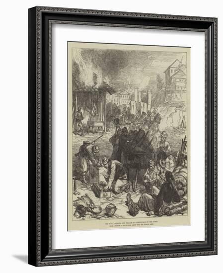 The War, Burning and Pillage of Gurgusovacz by the Turks-Charles Robinson-Framed Giclee Print