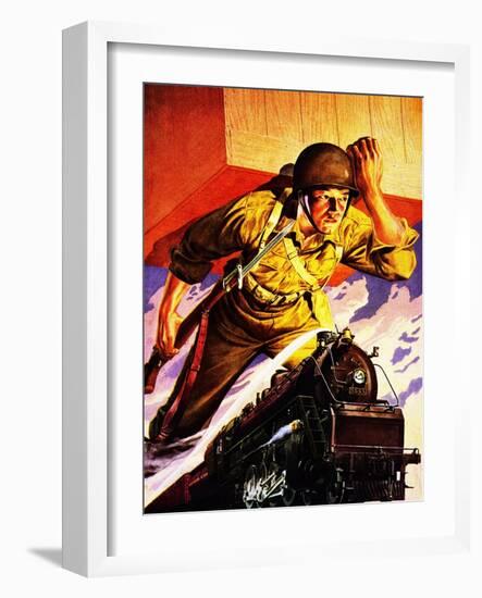 The War Came by Train-null-Framed Giclee Print