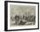 The War, Distributing Relief in Money and Clothing to Bulgarian Peasants-null-Framed Giclee Print