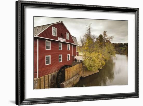 The War Eagle Mill, Old Gristmill, War Eagle, Arkansas, USA-Walter Bibikow-Framed Photographic Print