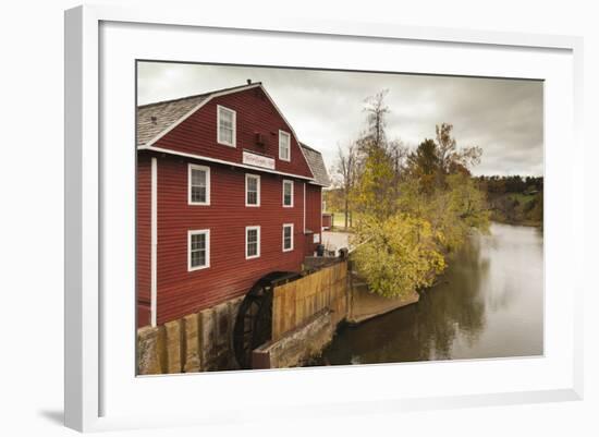 The War Eagle Mill, Old Gristmill, War Eagle, Arkansas, USA-Walter Bibikow-Framed Photographic Print