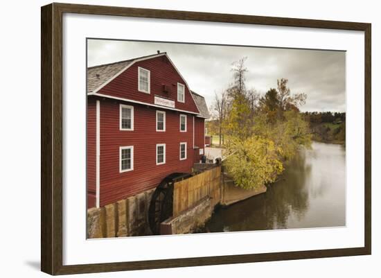 The War Eagle Mill, Old Gristmill, War Eagle, Arkansas, USA-Walter Bibikow-Framed Photographic Print