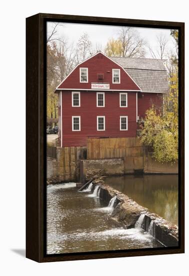 The War Eagle Mill, Old Gristmill, War Eagle, Arkansas, USA-Walter Bibikow-Framed Premier Image Canvas