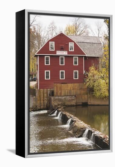 The War Eagle Mill, Old Gristmill, War Eagle, Arkansas, USA-Walter Bibikow-Framed Premier Image Canvas