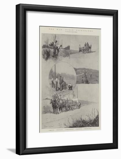 The War, Field Telegraphy-Joseph Holland Tringham-Framed Giclee Print