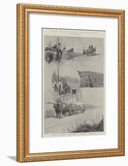 The War, Field Telegraphy-Joseph Holland Tringham-Framed Giclee Print