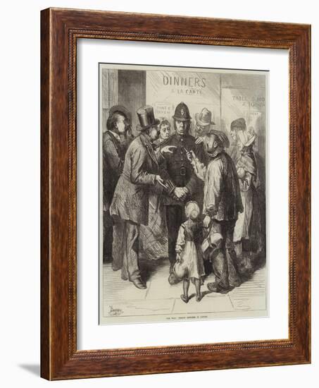 The War, French Refugees in London-Frederick Barnard-Framed Giclee Print