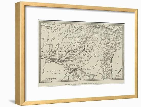 The War in Afghanistan, Map of the Country Round Candahar-null-Framed Giclee Print