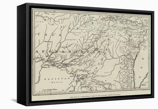 The War in Afghanistan, Map of the Country Round Candahar-null-Framed Premier Image Canvas