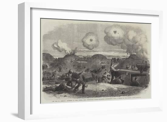 The War in America, Interior of Fort Fisher, Near Wilmington, During the Second Bombardment-null-Framed Giclee Print