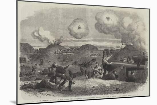 The War in America, Interior of Fort Fisher, Near Wilmington, During the Second Bombardment-null-Mounted Giclee Print