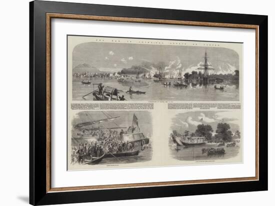 The War in China, the Attack on Canton-Richard Principal Leitch-Framed Giclee Print