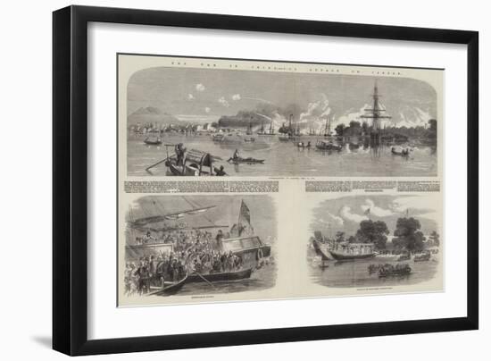 The War in China, the Attack on Canton-Richard Principal Leitch-Framed Giclee Print