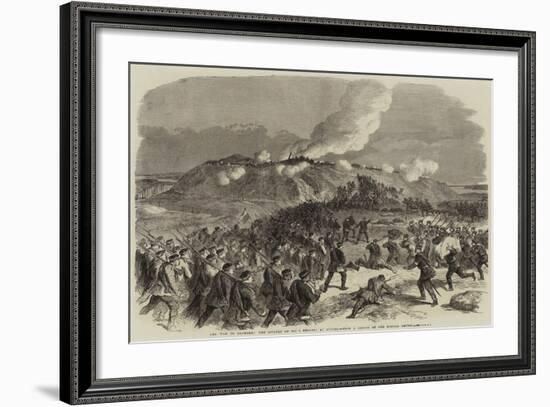 The War in Denmark, the Assault on No 4 Redoubt at Duppel-null-Framed Giclee Print