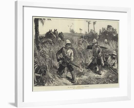 The War in Egypt, Mounted Infantry Skirmishing-William Heysham Overend-Framed Giclee Print