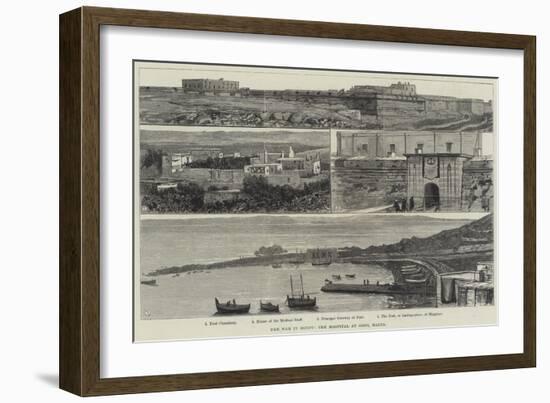 The War in Egypt, the Hospital at Gozo, Malta-null-Framed Giclee Print