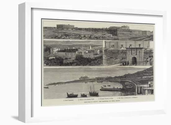 The War in Egypt, the Hospital at Gozo, Malta-null-Framed Giclee Print