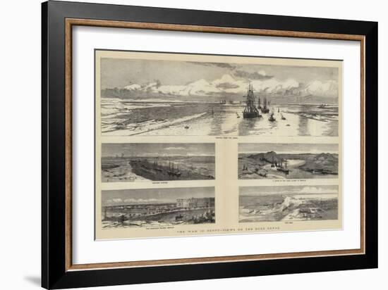 The War in Egypt, Views on the Suez Canal-Charles William Wyllie-Framed Giclee Print