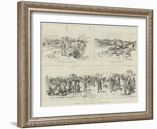 The War in Egypt-Melton Prior-Framed Giclee Print