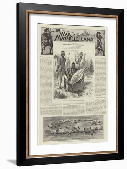 The War in Matabele-Land-null-Framed Giclee Print