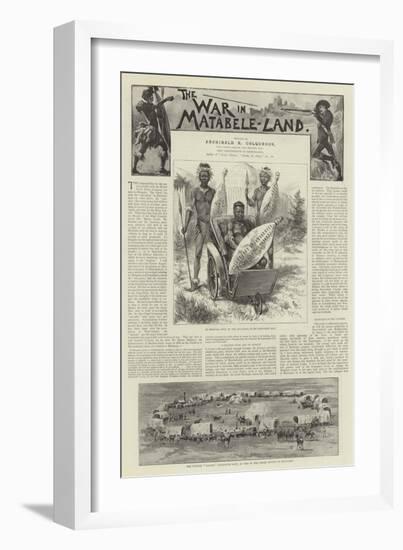 The War in Matabele-Land-null-Framed Giclee Print