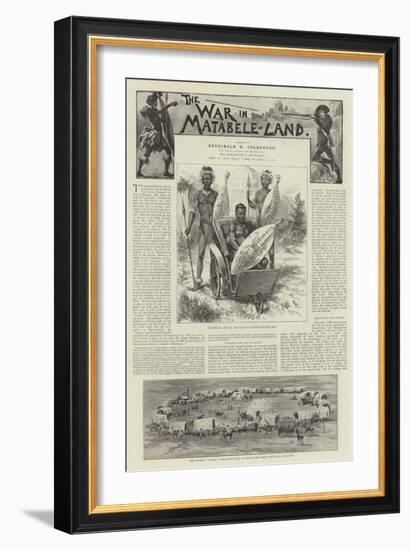 The War in Matabele-Land-null-Framed Giclee Print