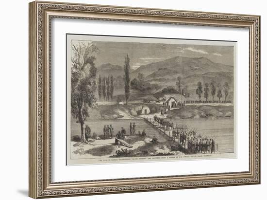 The War in Naples, Garibaldian Troops Crossing the Volturno-Frank Vizetelly-Framed Giclee Print