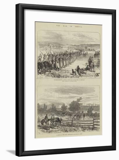 The War in Servia-Charles Robinson-Framed Giclee Print