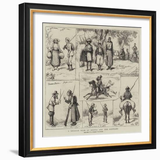 The War in the East, a Russian View of Servia and the Servians-null-Framed Giclee Print