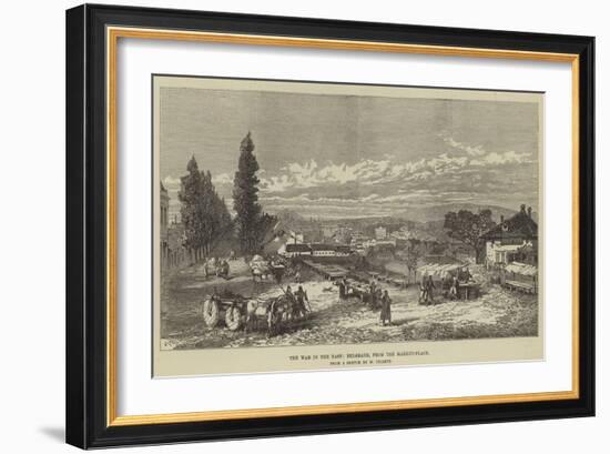 The War in the East, Belgrade, from the Market-Place-Charles Yriarte-Framed Giclee Print