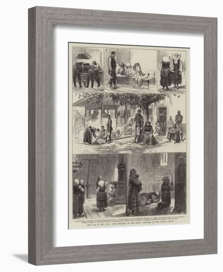 The War in the East, from Parakjin to the Front-null-Framed Giclee Print