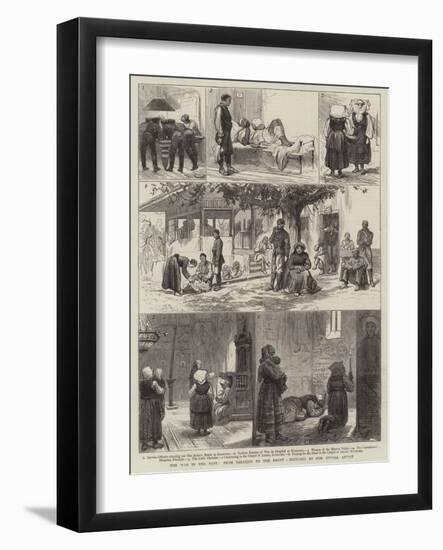 The War in the East, from Parakjin to the Front-null-Framed Giclee Print