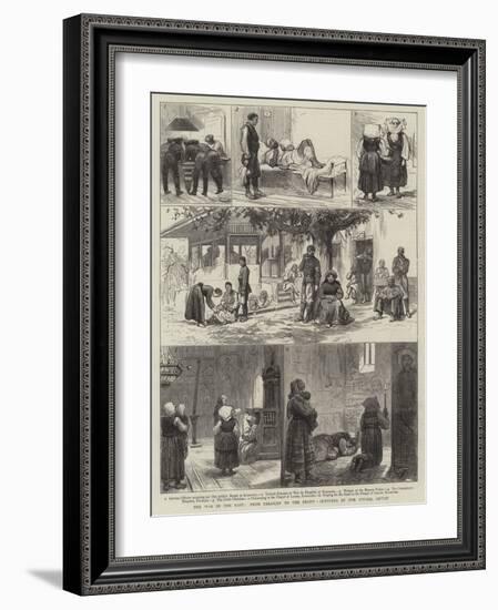 The War in the East, from Parakjin to the Front-null-Framed Giclee Print