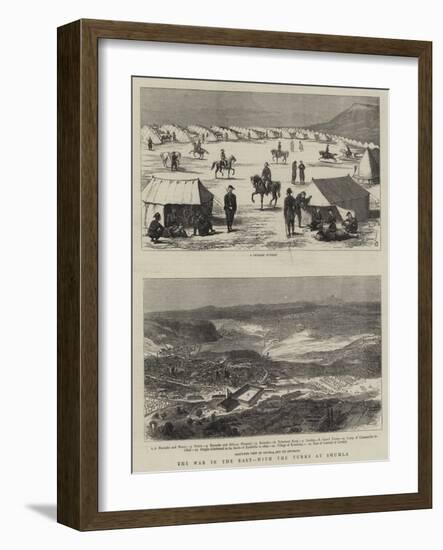 The War in the East, with the Turks at Shumla-Alfred Chantrey Corbould-Framed Giclee Print