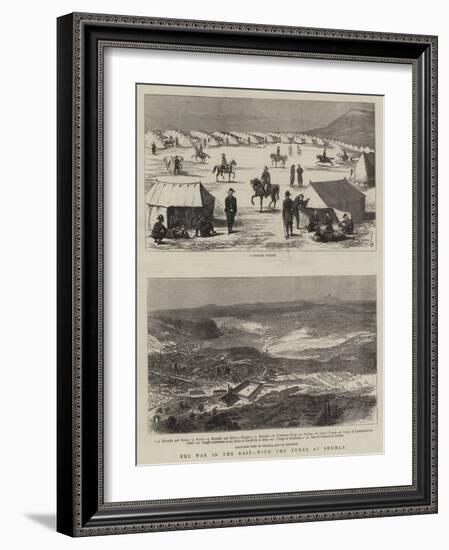 The War in the East, with the Turks at Shumla-Alfred Chantrey Corbould-Framed Giclee Print