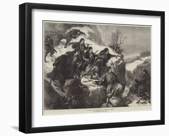 The War in the Herzegovina, Insurgents in Ambush-Arthur Hopkins-Framed Giclee Print