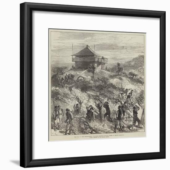 The War in the Herzegovina, Turkish Soldiers Felling Trees on Mount Karaula-Charles Robinson-Framed Giclee Print