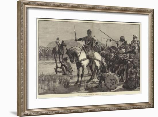 The War in the Soudan, a Parley on the Road-Richard Caton Woodville II-Framed Giclee Print