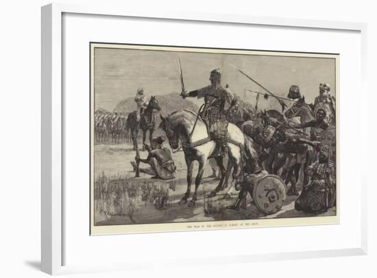 The War in the Soudan, a Parley on the Road-Richard Caton Woodville II-Framed Giclee Print