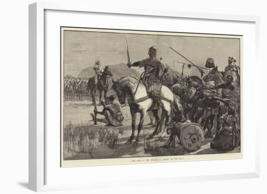 The War in the Soudan, a Parley on the Road-Richard Caton Woodville II-Framed Giclee Print