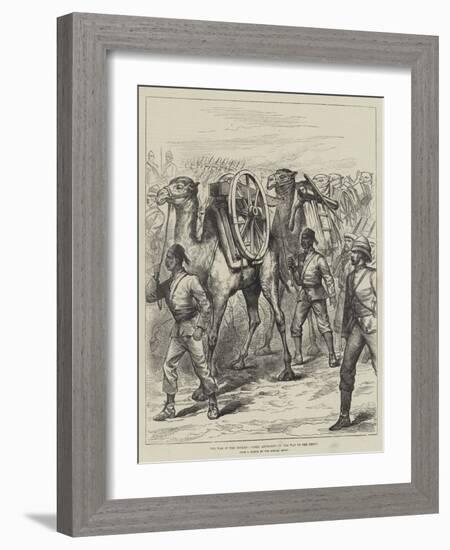 The War in the Soudan, Camel Artillery on the Way to the Front-null-Framed Giclee Print